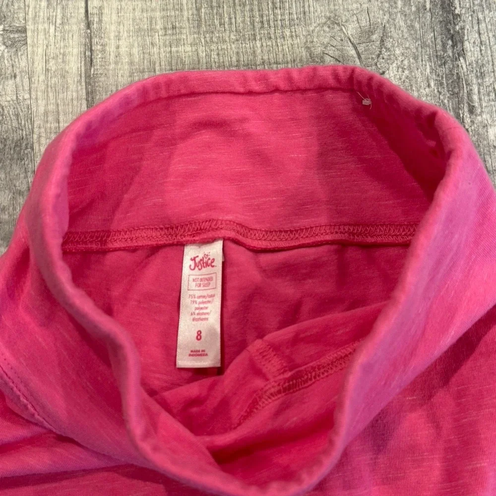 Justice Girls Leggings Pink Space Dye‎ Athletic Casual Size 8